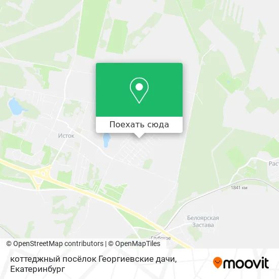 Карта коттеджный посёлок Георгиевские дачи