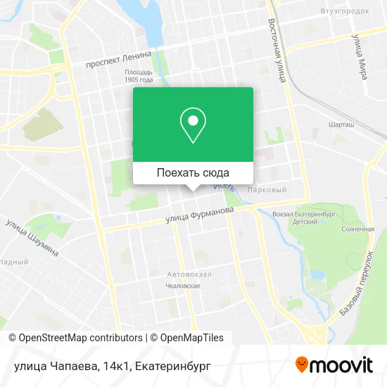 Карта улица Чапаева, 14к1