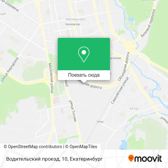 Карта Водительский проезд, 10