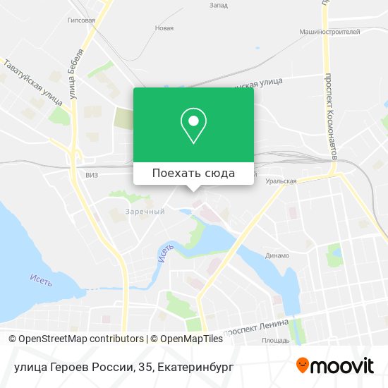 Карта улица Героев России, 35