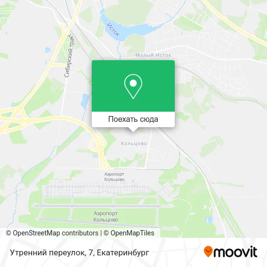 Карта Утренний переулок, 7