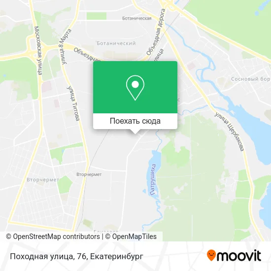 Карта Походная улица, 76