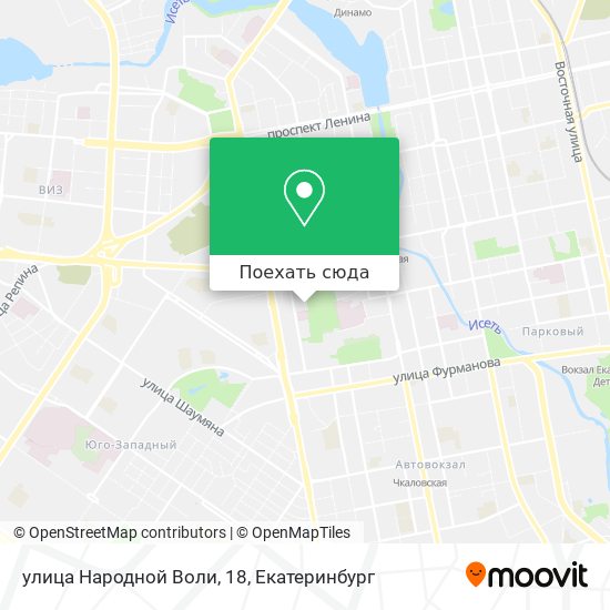 Карта улица Народной Воли, 18