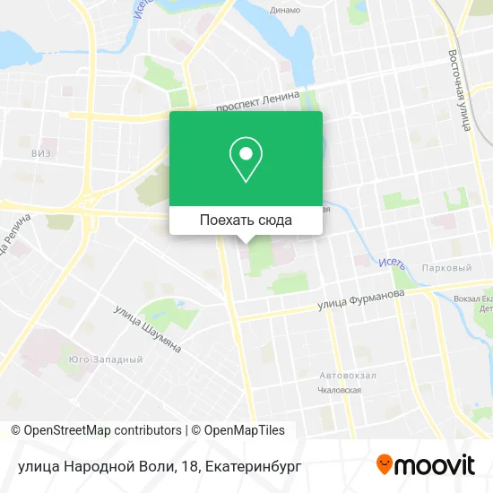 Карта улица Народной Воли, 18