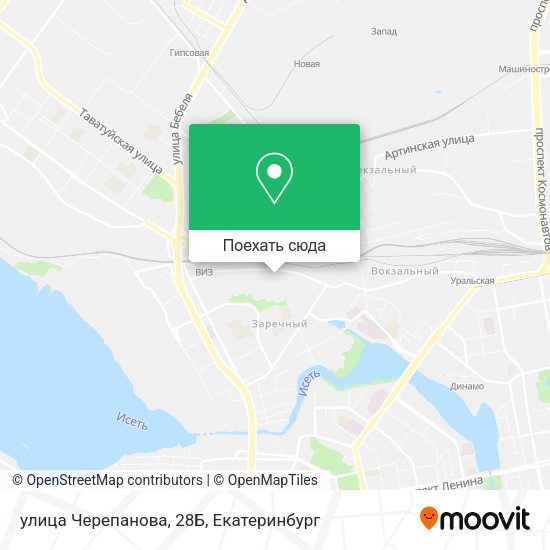 Карта улица Черепанова, 28Б