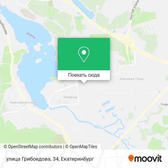 Карта улица Грибоедова, 34