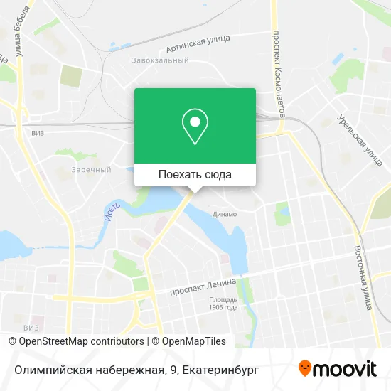 Карта Олимпийская набережная, 9
