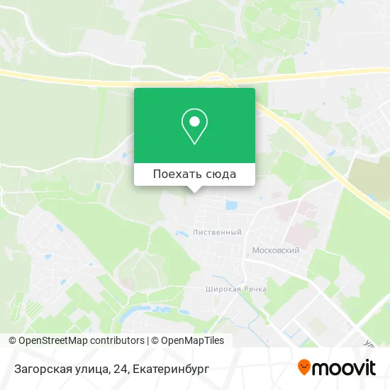 Карта Загорская улица, 24
