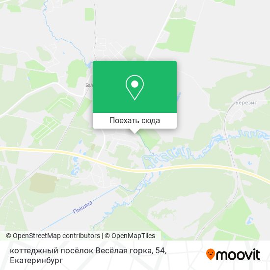 Карта коттеджный посёлок Весёлая горка, 54