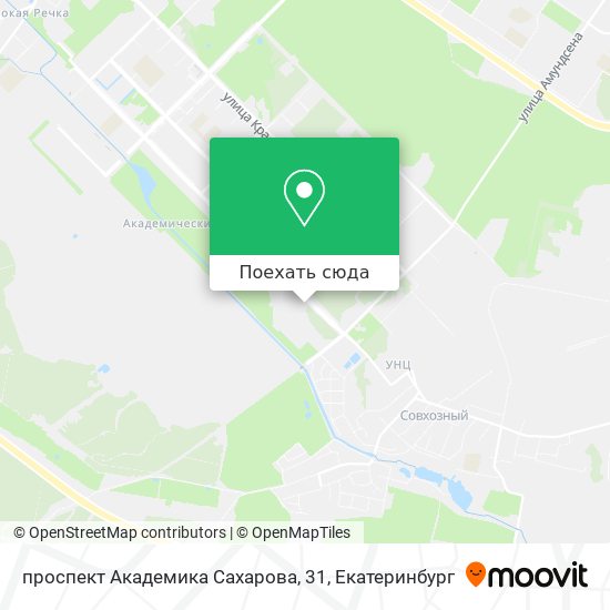 Карта проспект Академика Сахарова, 31