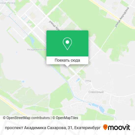 Карта проспект Академика Сахарова, 31