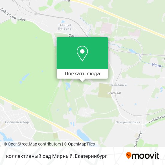 Карта коллективный сад Мирный