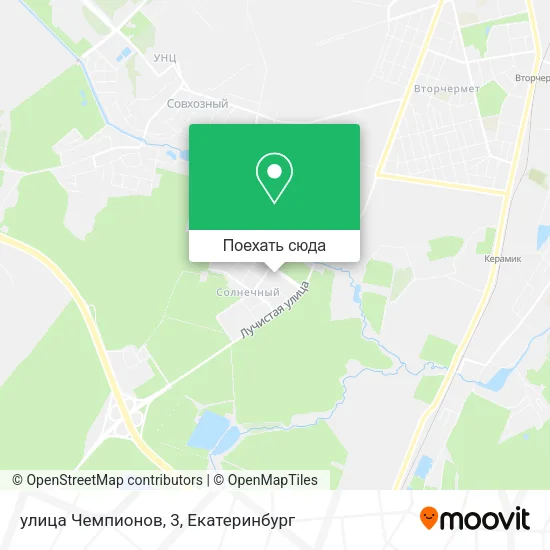 Карта улица Чемпионов, 3
