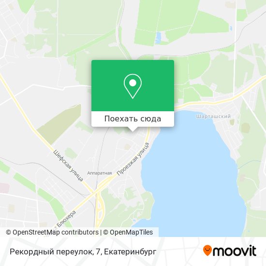 Карта Рекордный переулок, 7