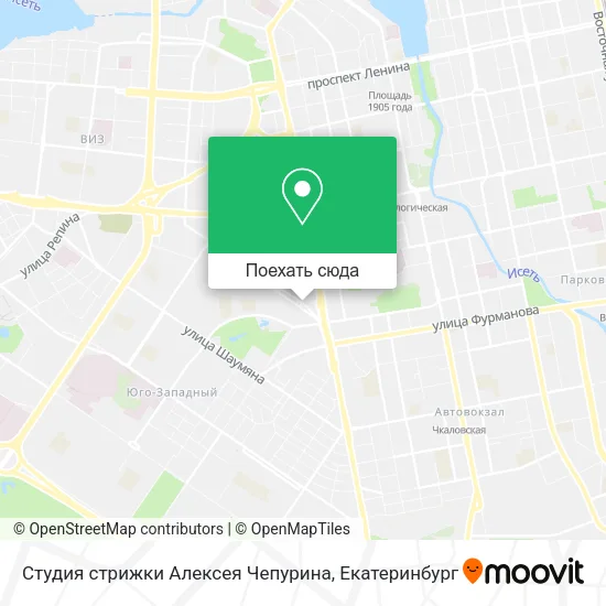 Карта Студия стрижки Алексея Чепурина