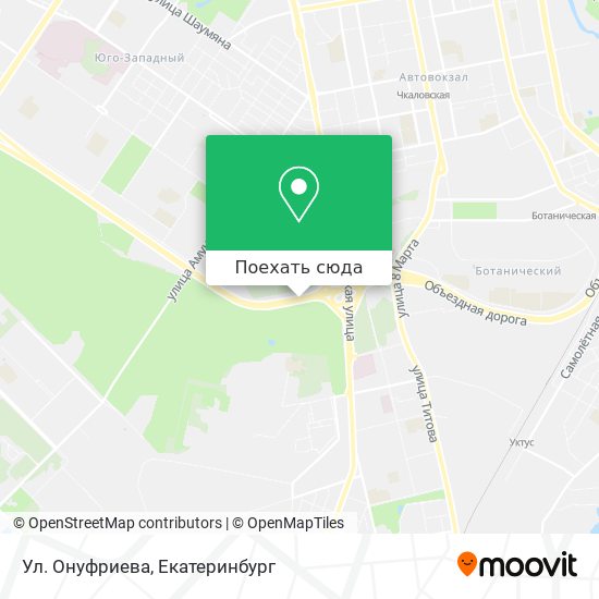 Карта Ул. Онуфриева