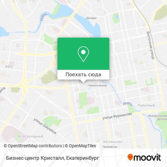 Карта Бизнес-центр Кристалл