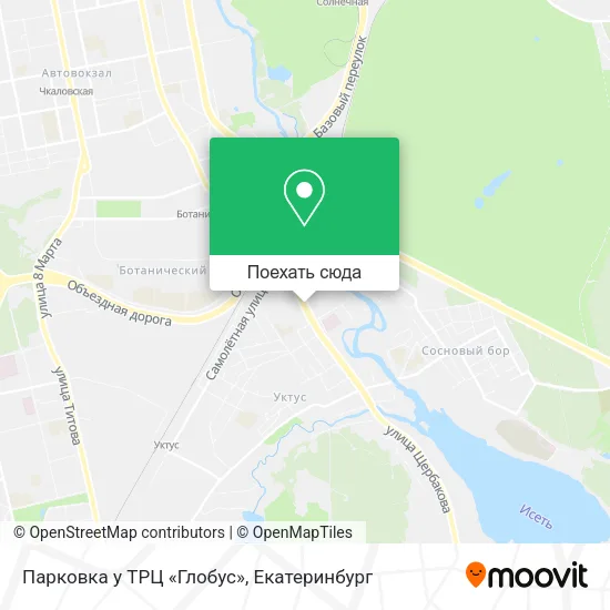 Карта Парковка у ТРЦ «Глобус»