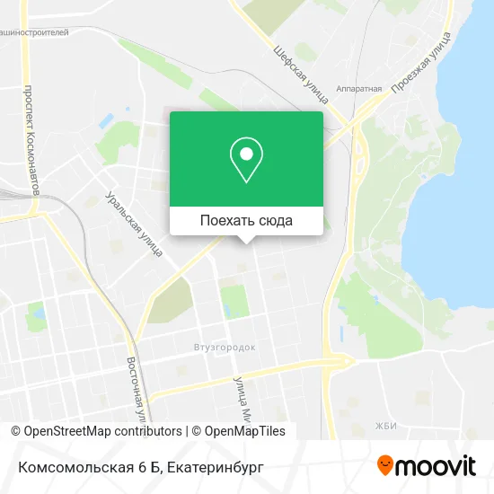 Карта Комсомольская 6 Б