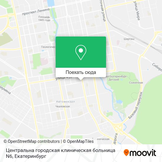 Карта Центральна городская клиническая больница N6