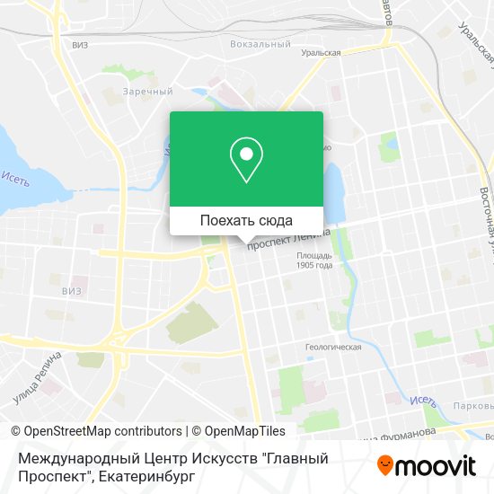 Карта Международный Центр Искусств "Главный Проспект"
