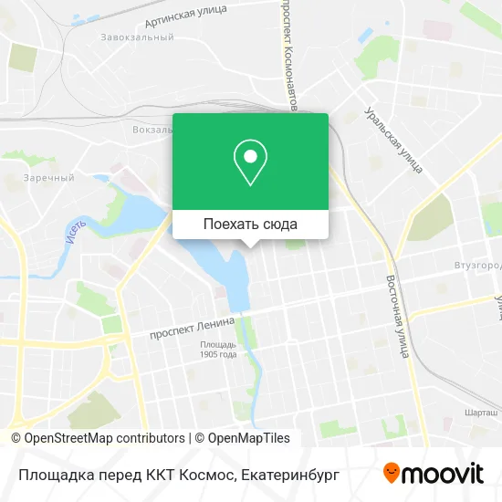 Карта Площадка перед ККТ Космос