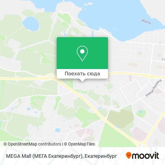 Карта MEGA Mall (МЕГА Екатеринбург)