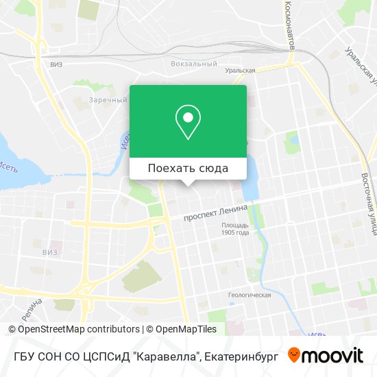 Карта ГБУ СОН СО ЦСПСиД "Каравелла"