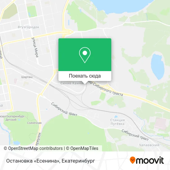 Карта Остановка «Есенина»