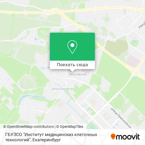 Карта ГБУЗСО "Институт медицинских клеточных технологий"