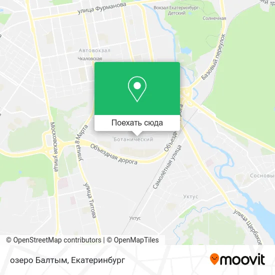 Карта озеро Балтым