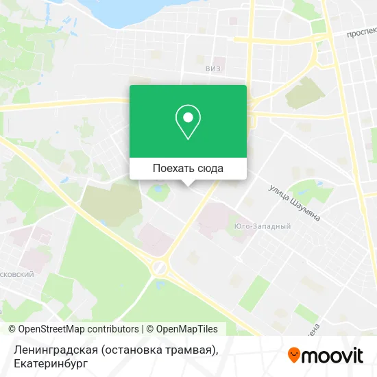 Карта Ленинградская (остановка трамвая)