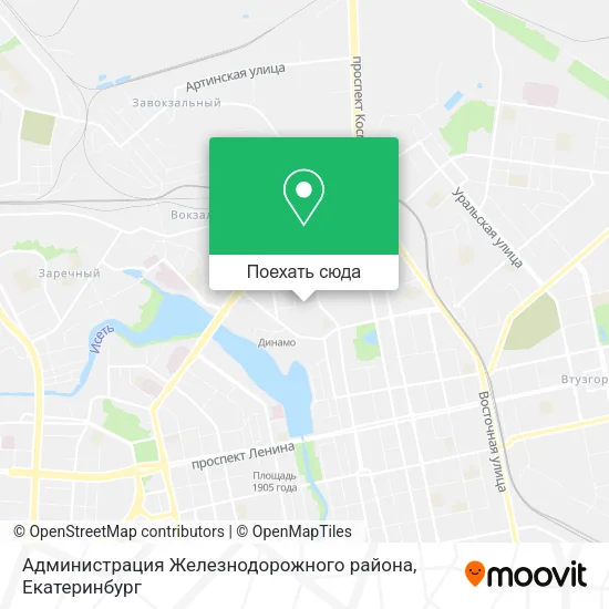 Карта Администрация Железнодорожного района