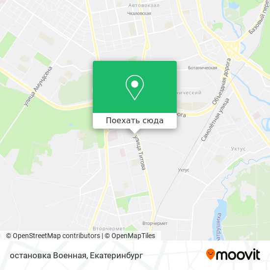 Карта остановка Военная