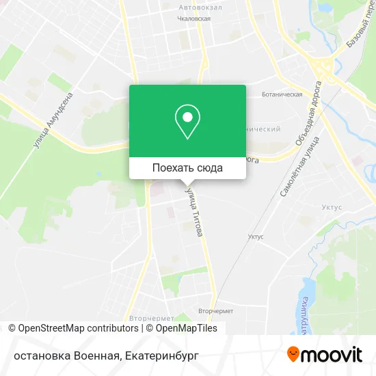 Карта остановка Военная
