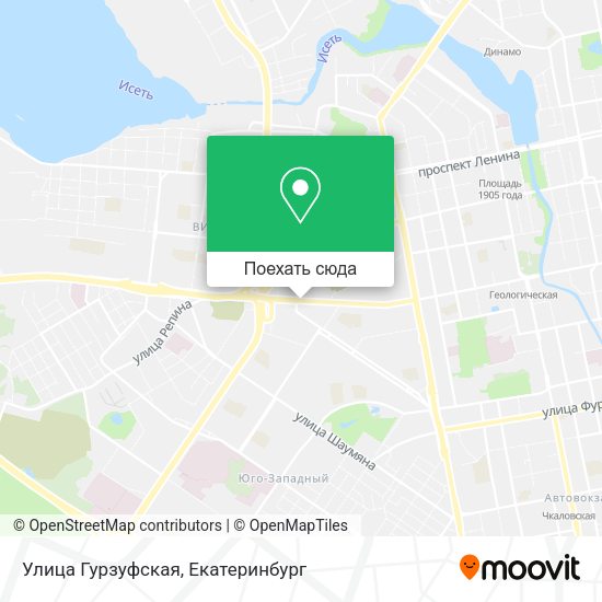 Карта Улица Гурзуфская
