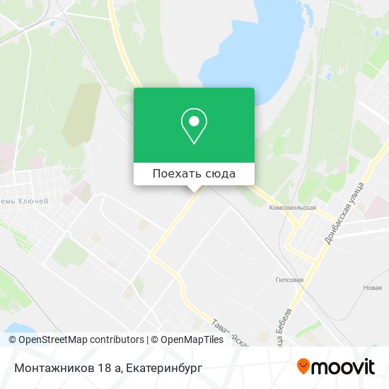 Карта Монтажников 18 а