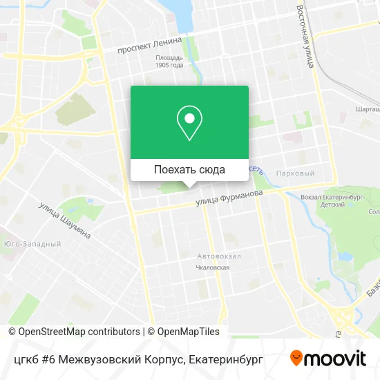 Карта цгкб #6 Межвузовский Корпус