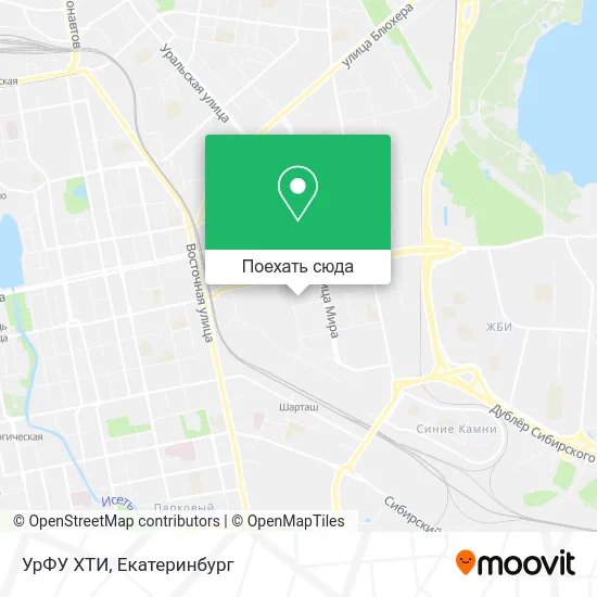 Карта УрФУ ХТИ