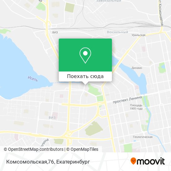 Карта Комсомольская,76