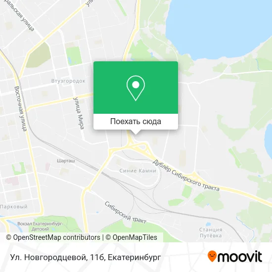 Карта Ул. Новгородцевой, 11б