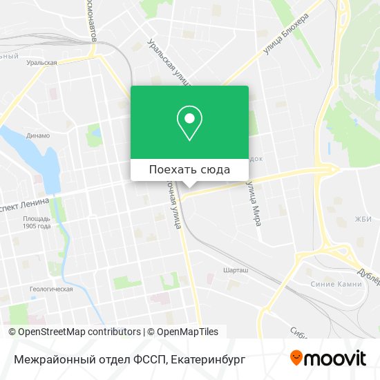 Карта Межрайонный отдел ФССП