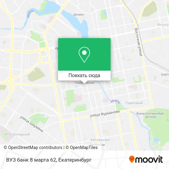 Карта ВУЗ банк 8 марта 62