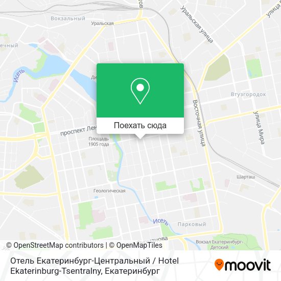 Карта Отель Екатеринбург-Центральный / Hotel Ekaterinburg-Tsentralny