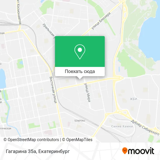 Карта Гагарина 35а
