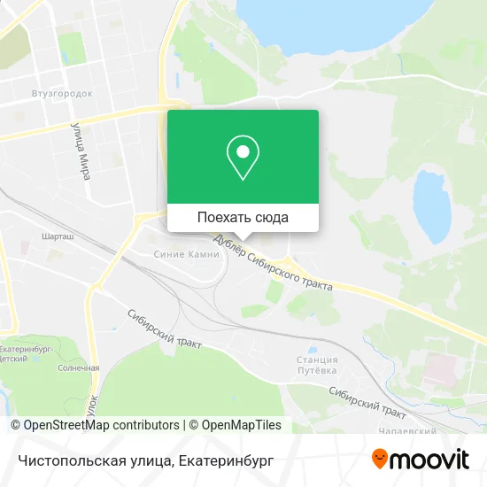 Карта Чистопольская улица