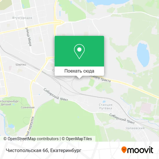 Карта Чистопольская 6б