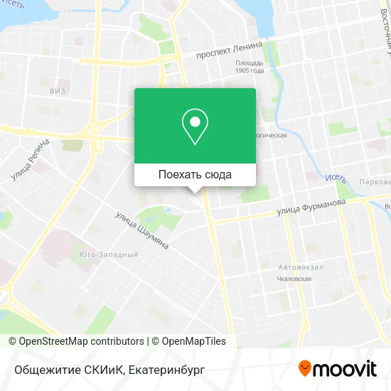 Карта Общежитие СКИиК