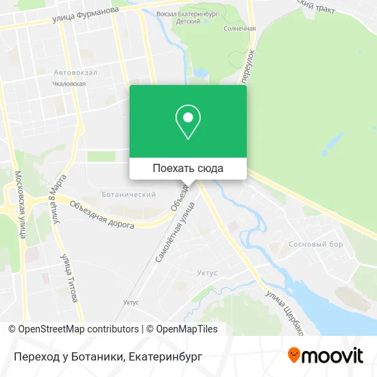 Карта Переход у Ботаники