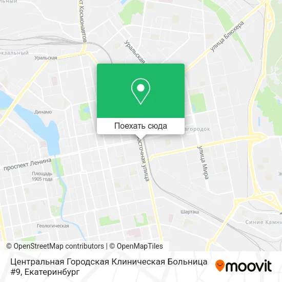 Карта Центральная Городская Клиническая Больница #9